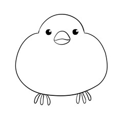 小鳥の塗り絵
