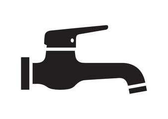 Faucet icon, Faucet silhouette vector