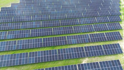 Solarpanels promoting sustainable development and environmental conservation