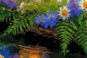 Various oil paintings, flowers, tulips, butterflies, plum blossom scenery, mandarin ducks, red leaves, lakes, roses, peonies, swallows, forests