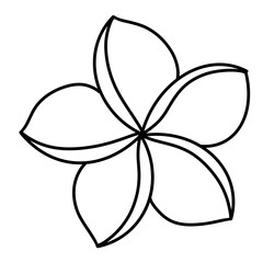 cute flower, hand drawn vector illustration 