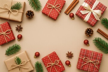 Festive gifts with natural elements