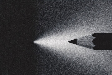 Pencil drawing line light texture gradient shadow creativity concept art inspiration graphite sketch paper detail monochrome contrast sharp focus minimal design idea imagination abstract