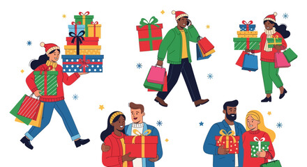 vector illustration of shopping bags