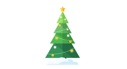 christmas tree vector illustration