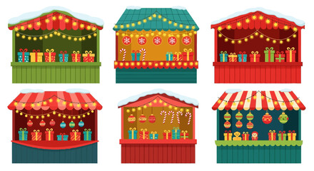 set of colorful houses