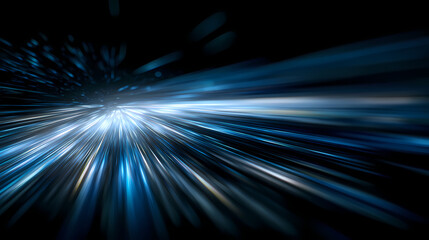 Obraz premium A mesmerizing display of light streaks, creating a dynamic sense of motion and speed