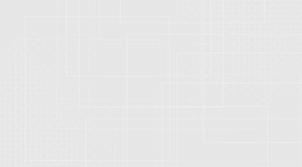 Clean, minimalist white background featuring a subtle geometric grid pattern overlaid with faint, transparent lines forming irregular squares and rectangles, evoking a modern, technical aesthetic