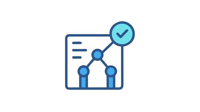 Data validation with checkmark on connected circles graph