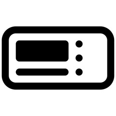 Boarding pass. Outlined stroke vector icon with black-filled details.