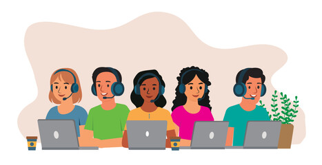 live support concept business customer care service concept