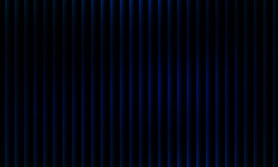 Abstract blue wave light pattern with glowing vertical gradient lines on black background, futuristic energy pulse digital design illustration