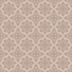 Vintage damask seamless pattern, elegant damask pattern vector wallpaper, classic damask pattern vector for Wallpaper, Fabric, Branding, Packaging, Invitations, Wedding, luxury design.