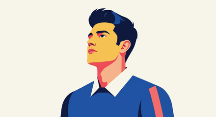 Visionary Startup Dreamer – Modern Flat Vector Representing Ambition and Business Innovation 2