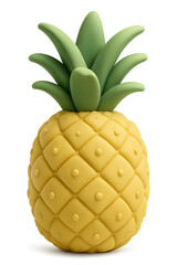 Cheerful pineapple icon brightens designs with its playful, modern style and tropical vibe for summer projects and healthy food promotions delightfully