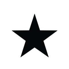 Obraz premium Vector art of black star shape