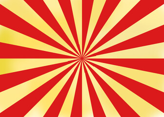 Retro Sunburst Rays with Gradient Background