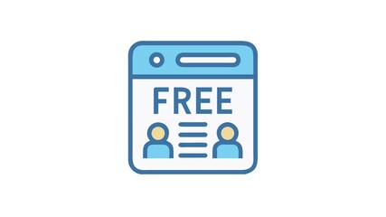 Free online event sign up with user icons