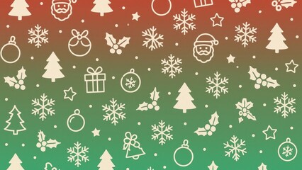 Festive holiday pattern desktop wallpaper