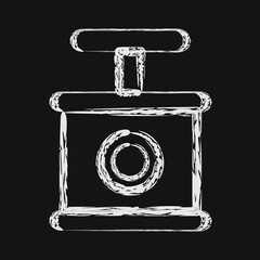 Icon tnt. Gold mining elements. Icon in chalk style.