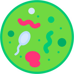Vector icon Bacteria, Disease, Virus, Infection, Learn, Education