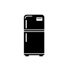 Luxury Side by Side Refrigerator Fridge Vector Illustration