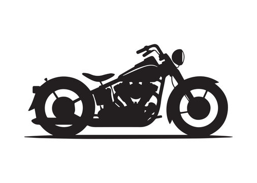 Harley Davidson bike icon, Harley Davidson bike Black vector