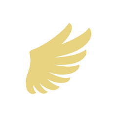 Golden angel wings illustration material