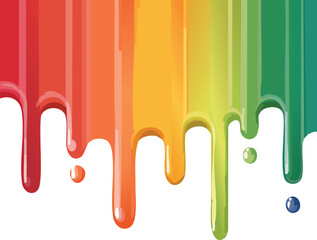 Paint color dripping vector illustration