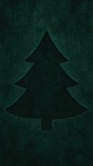 Minimalist dark tree silhouette wallpaper for mobile