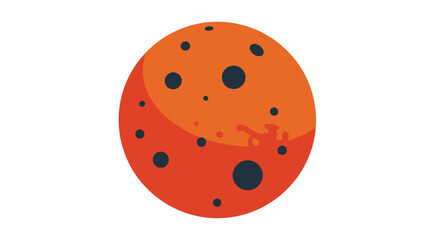 A fresh green avocado cut in half with the seed visible. A simple vector illustration for a healthy diet and vegetarian food concepts