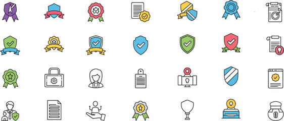 Collection of cartoon rocket ships and space exploration icons in a grid layout