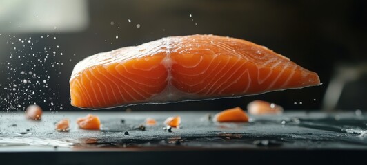 Delicious low-fat and healthy salmon food