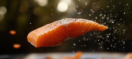 Delicious low-fat and healthy salmon food