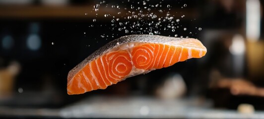Delicious low-fat and healthy salmon food