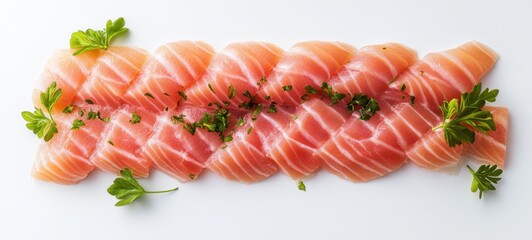 Delicious low-fat and healthy salmon food