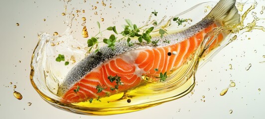 Delicious low-fat and healthy salmon food