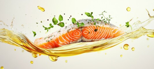 Delicious low-fat and healthy salmon food