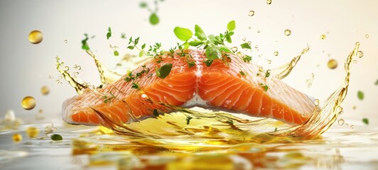 Delicious low-fat and healthy salmon food