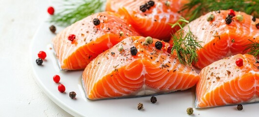 Delicious low-fat and healthy salmon food