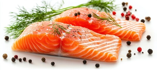 Delicious low-fat and healthy salmon food