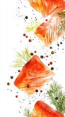 Delicious low-fat and healthy salmon food