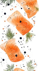 Delicious low-fat and healthy salmon food