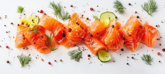 Delicious low-fat and healthy salmon food