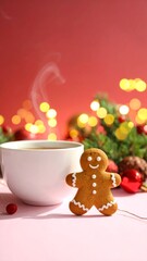 Obraz premium Gingerbread and Hot Chocolate