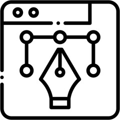 Vector icon Design, Browser, Education, Learn, Video Tutorial, Reading