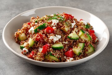 Quinoa salad with vegetables and feta (1)