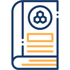 Vector icon Book, Chemistry, Learn, Knowledge, Science, Learning
