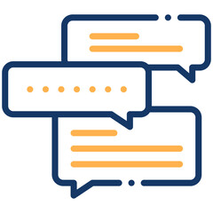 Vector icon Chat, Conversation, Speech Bubble, Help, Learn, Chat Bubbles