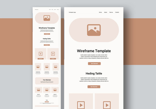 Wireframe Template Layout